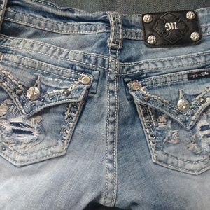 Miss Me cuffed capri's